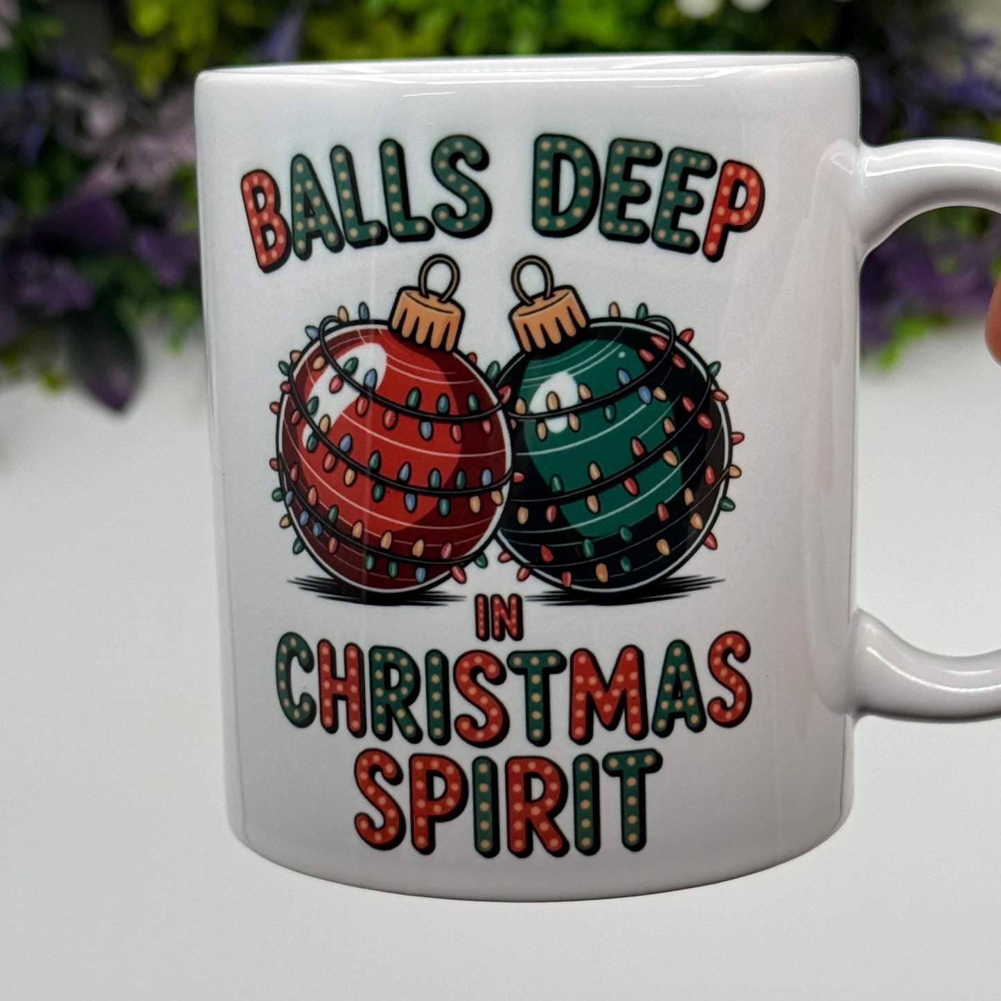 Christmas Spirit Bauble 11oz Ceramic Mug