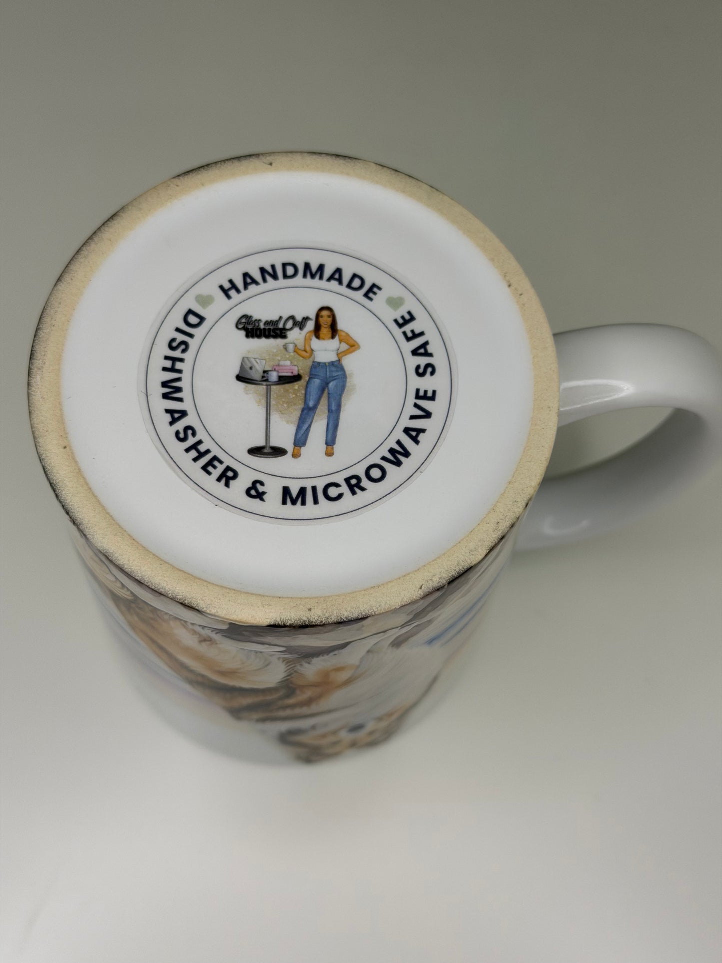 Shetland Sheepdog/Sheltie Mug: Handmade Ceramic Coffee Cup, Pet Lover Gift