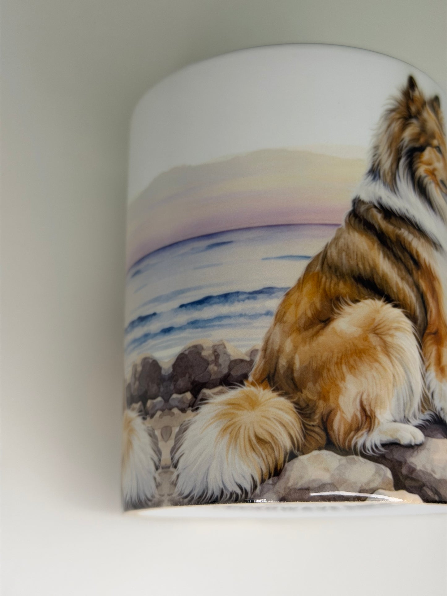 Shetland Sheepdog/Sheltie Mug: Handmade Ceramic Coffee Cup, Pet Lover Gift