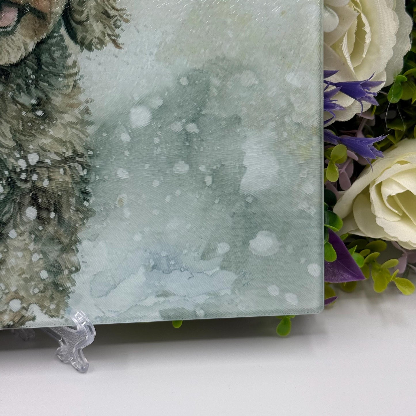 Cockapoo 8inch x 11inch Glass Chopping Board