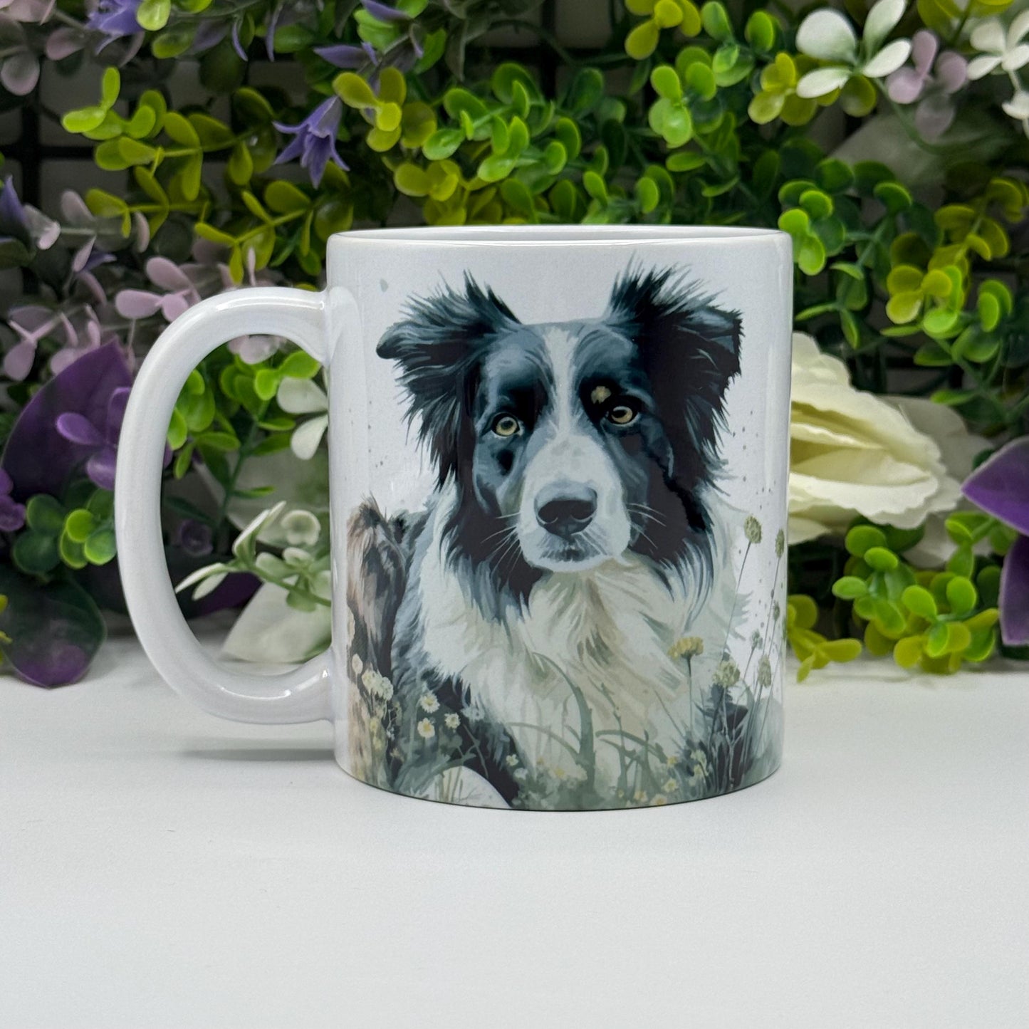 Border Collie Ceramic Dog Mug: Unique Pet Lover Gift