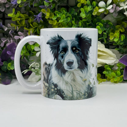 Border Collie Ceramic Dog Mug: Unique Pet Lover Gift
