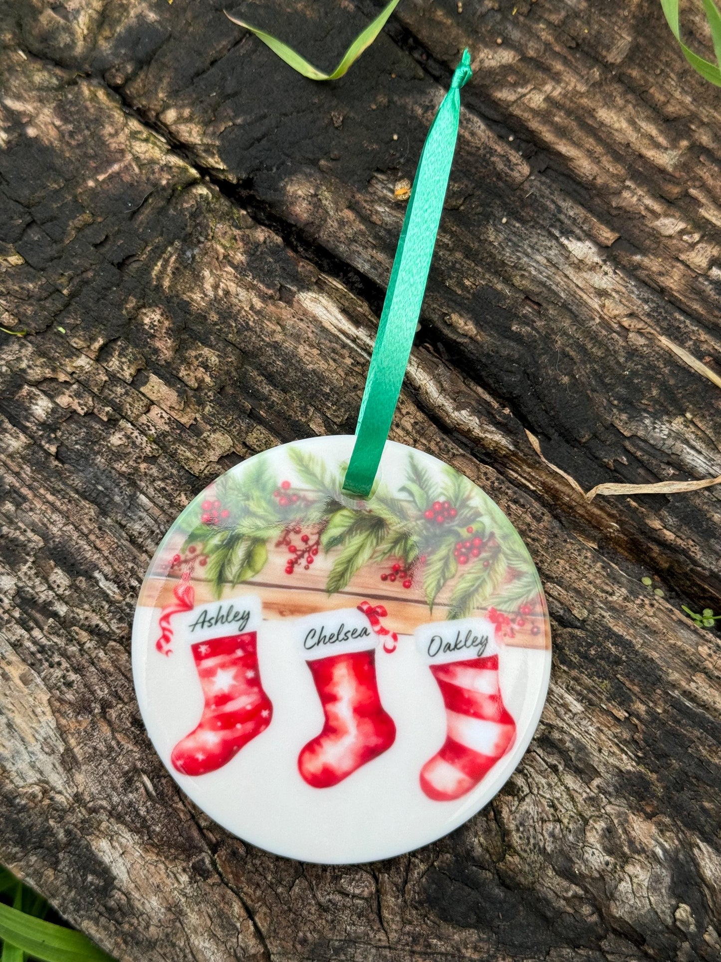 Personalised Christmas Stocking Ornament - Gifts, Keepsake, Memory Gifts