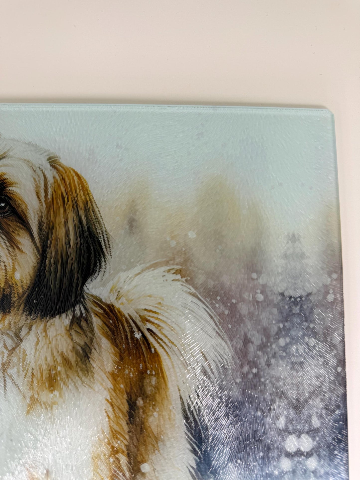 Shih Tzu 8inch x 11inch Glass Chopping Board