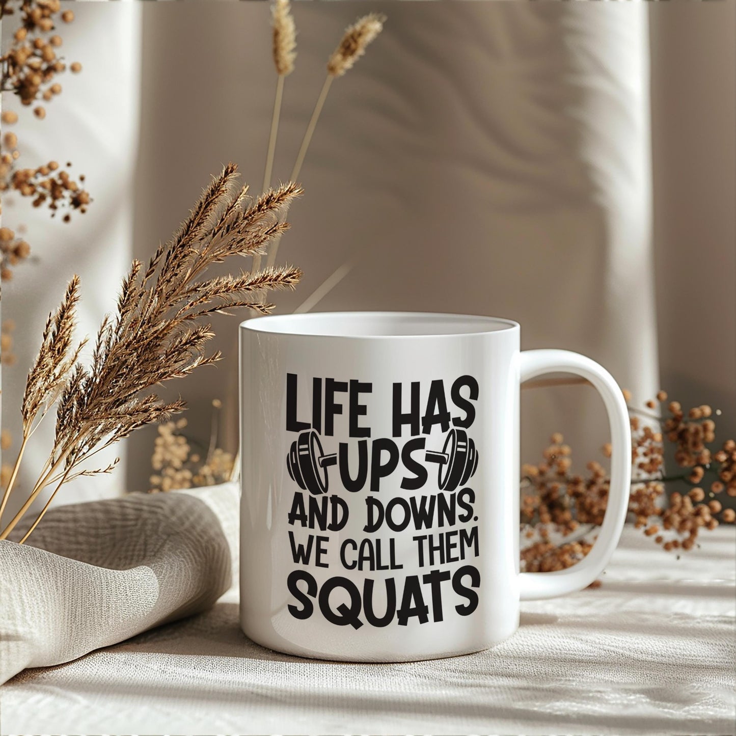 Gym Squats Humour 11oz Ceramic Mug