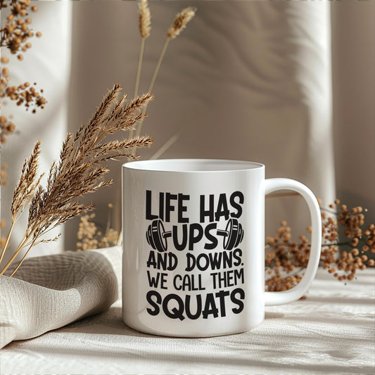 Gym Squats Humour 11oz Ceramic Mug