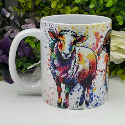 Sheep Colourful 11oz Ceramic Mug