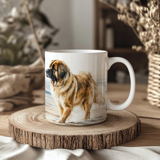 Leonberger Beach 11oz Ceramic Dog Mug