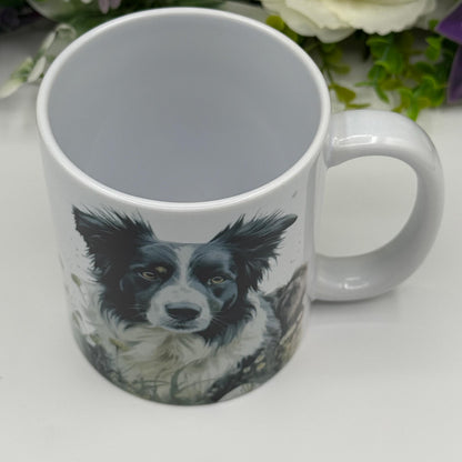 Border Collie Ceramic Dog Mug: Unique Pet Lover Gift