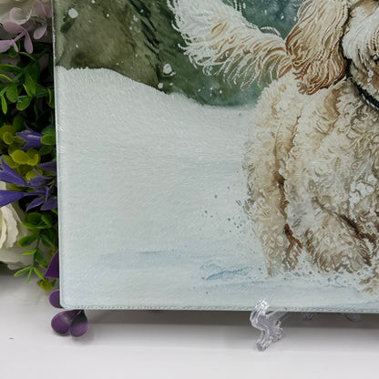 Cavachon 8inch x 11inch Glass Chopping Board