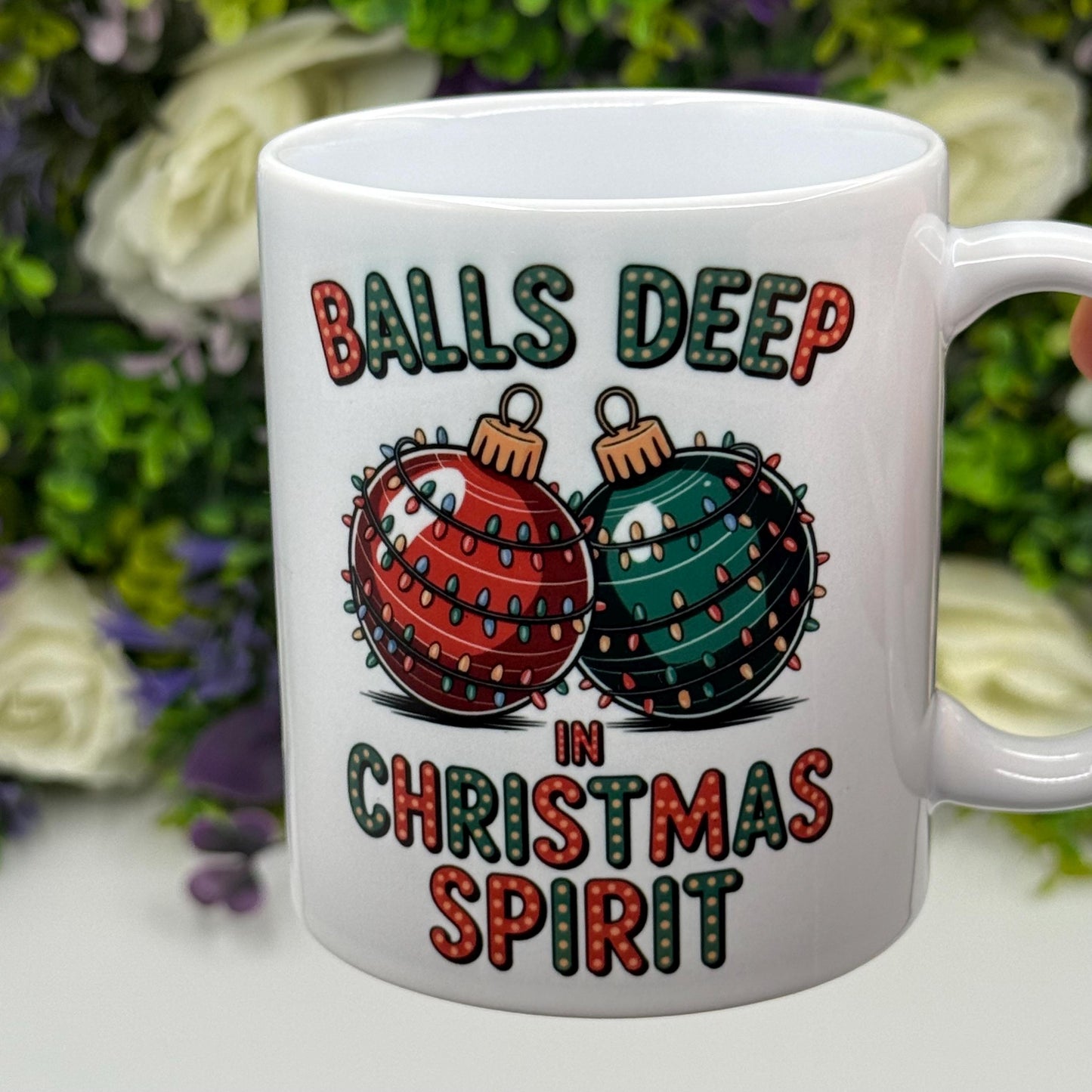Christmas Spirit Bauble 11oz Ceramic Mug