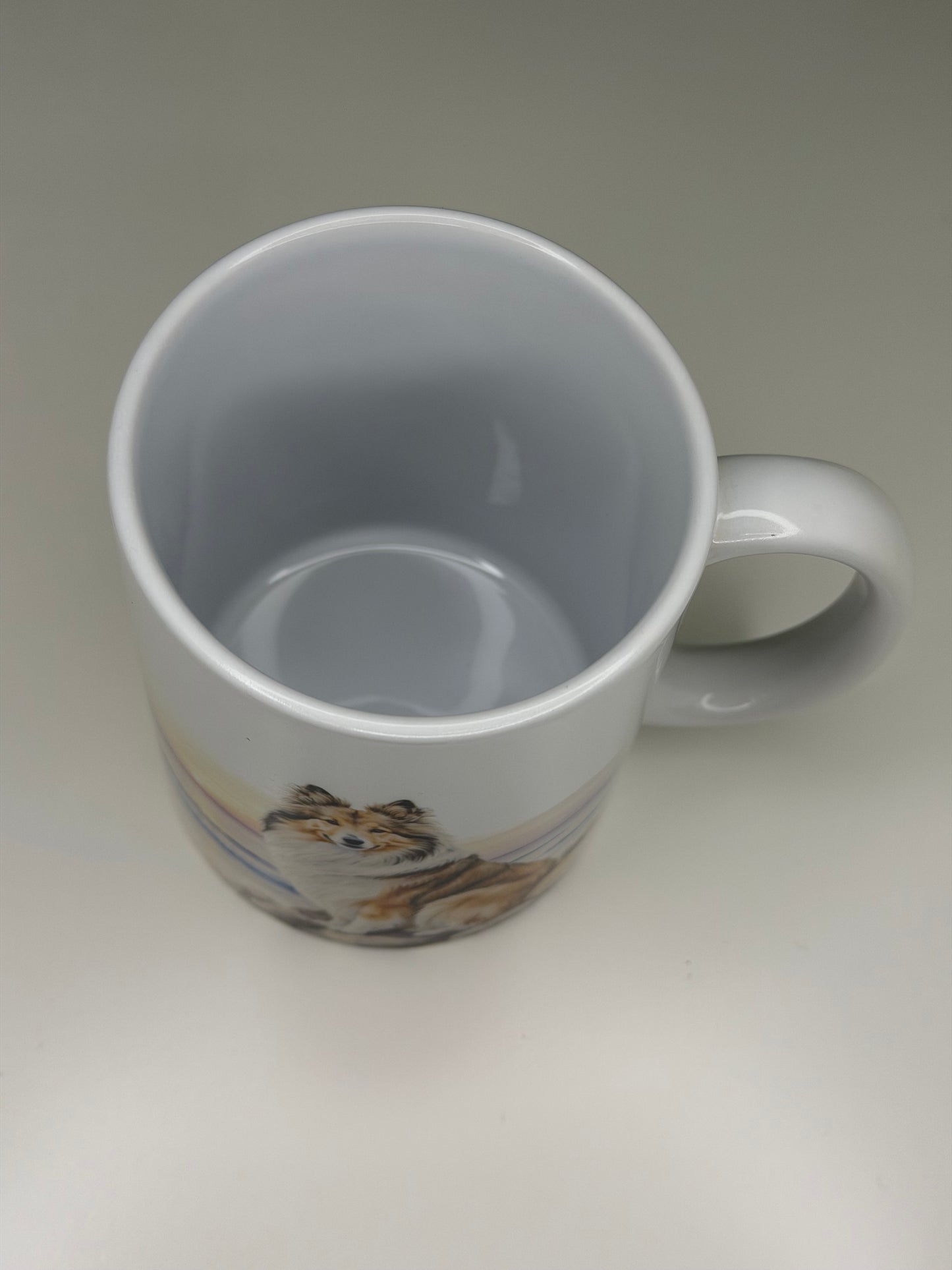 Shetland Sheepdog/Sheltie Mug: Handmade Ceramic Coffee Cup, Pet Lover Gift