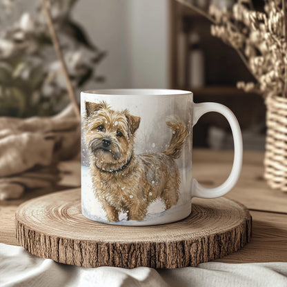 Norfolk Terrier Winter Snow 11oz Ceramic Mug