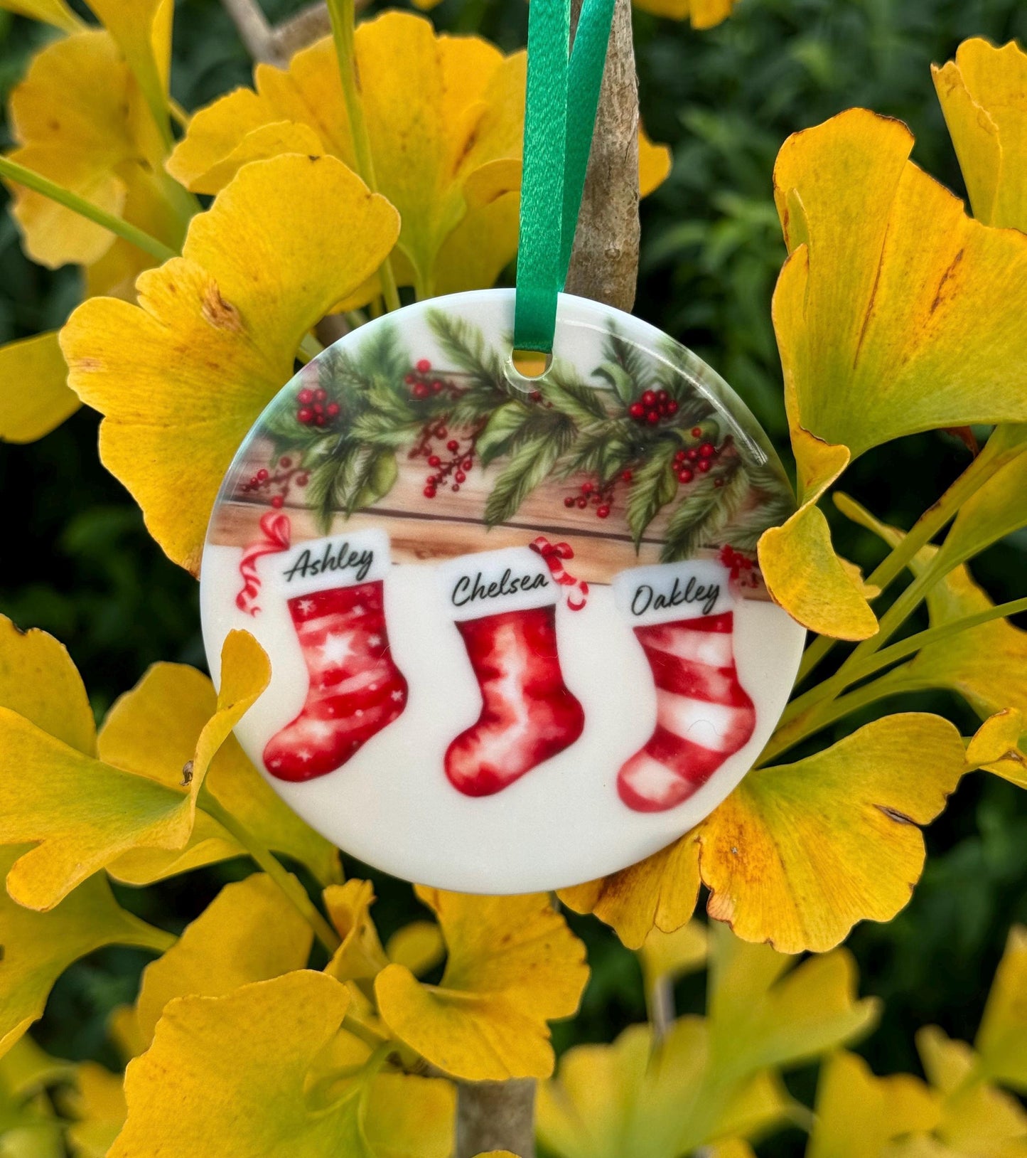 Personalised Christmas Stocking Ornament - Gifts, Keepsake, Memory Gifts