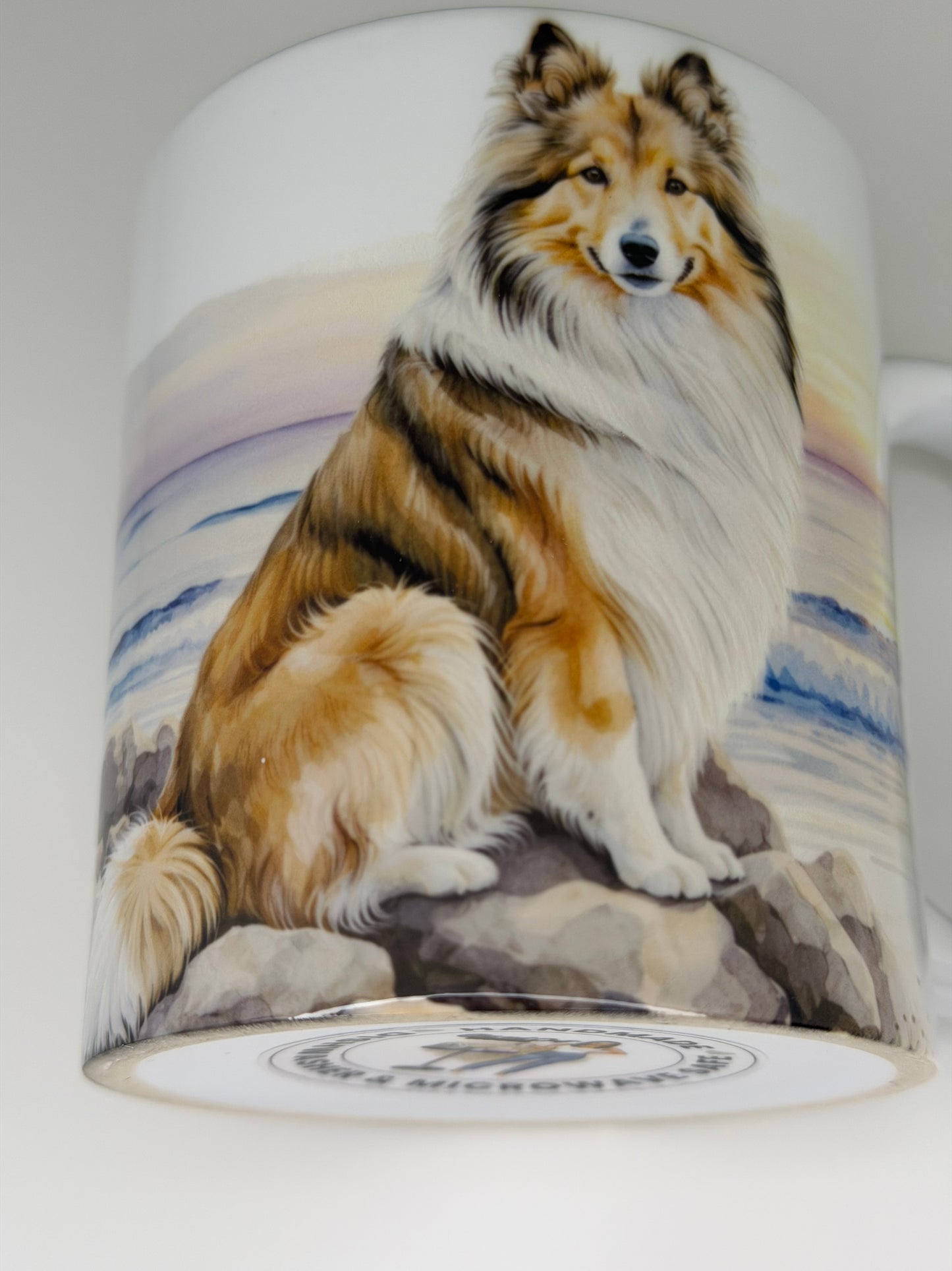 Shetland Sheepdog/Sheltie Mug: Handmade Ceramic Coffee Cup, Pet Lover Gift