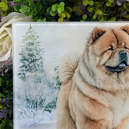 Chow Chow 8inch x 11inch Glass Chopping Board