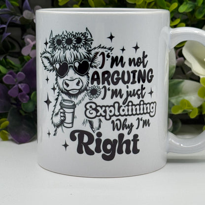 Highland Cow Sassy Humour 11oz Ceramic Mug