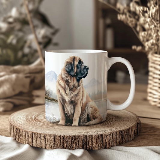 Leonberger Lake 11oz Ceramic Dog Mug