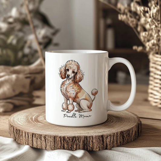 Poodle 11oz Ceramic Dog Mug