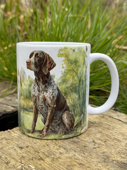 German Pointer Lake Ceramic 11oz Mug - Unique Dog Lover Gift