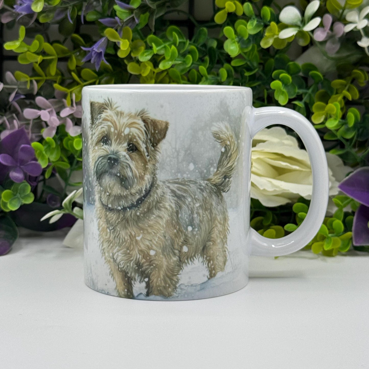 Norfolk Terrier Winter Snow 11oz Ceramic Mug