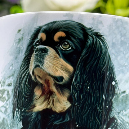 Cavalier King Charles Spaniel Black and Tan 11oz Mug: Handmade Dog Lover Gift