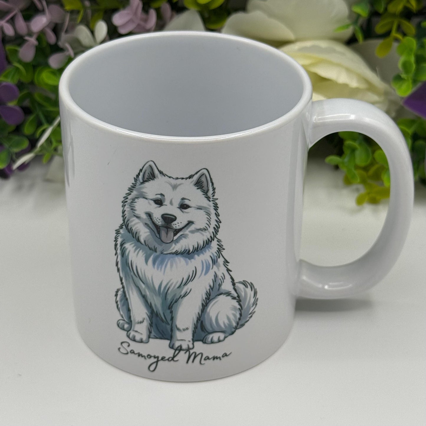 Samoyed Ceramic 11oz Mug: Handmade Ceramic Coffee Cup