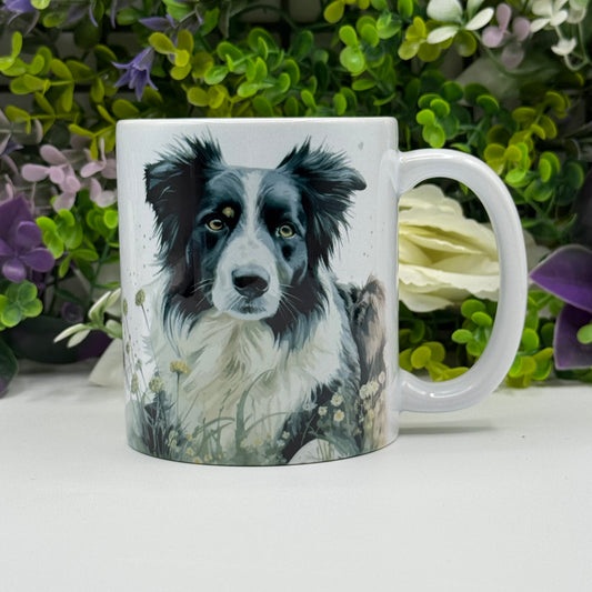 Border Collie Ceramic Dog Mug: Unique Pet Lover Gift
