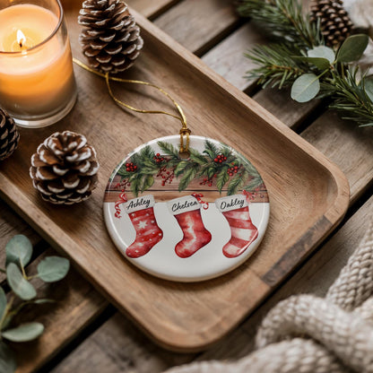 Personalised Christmas Stocking Ornament - Gifts, Keepsake, Memory Gifts