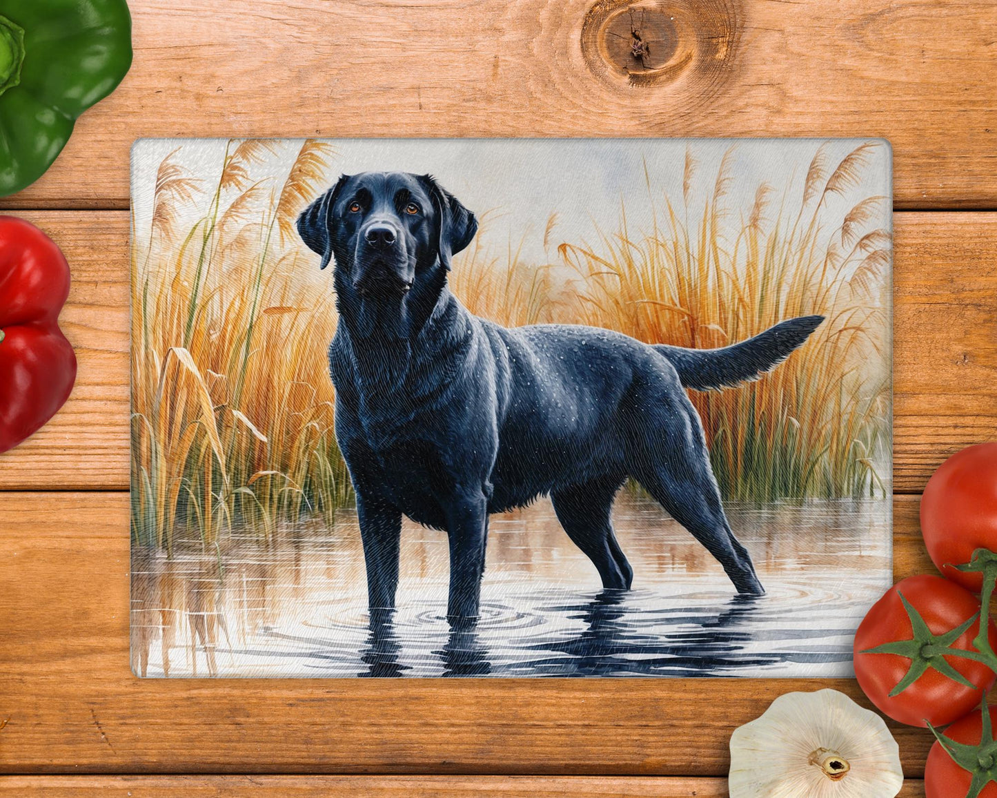 Labrador Lake Glass Chopping Board - Worktop Saver
