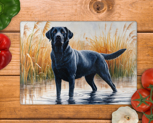 Labrador Lake Glass Chopping Board - Worktop Saver