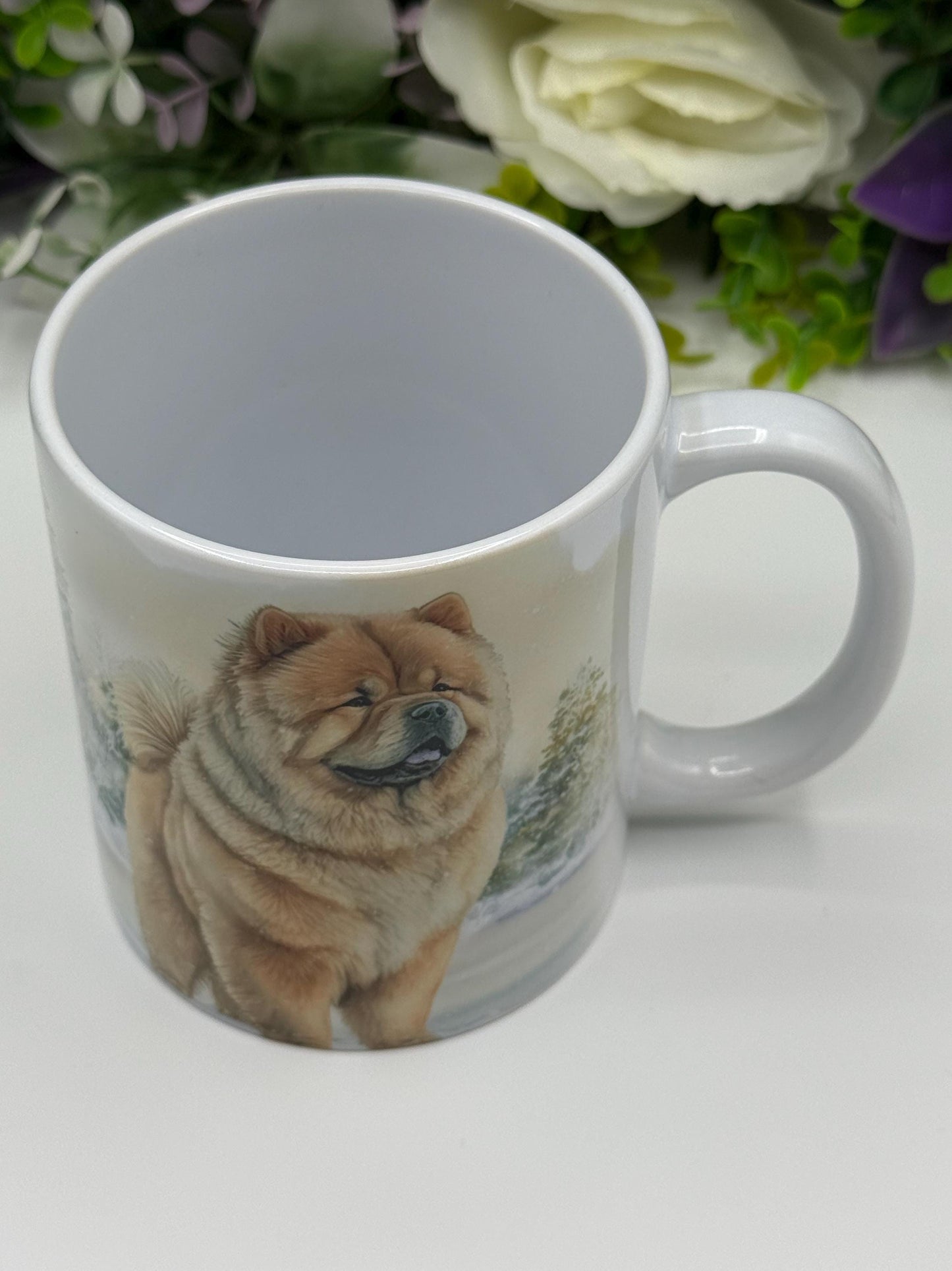 Chow Chow Winter 11oz Ceramic Dog Mug: Unique Pet Lover Gift