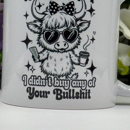 Highland Cow Sassy Humour 11oz Ceramic Mug