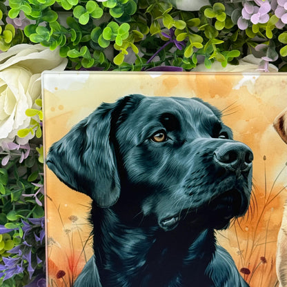 Labrador Glass Chopping Board - Worktop Saver
