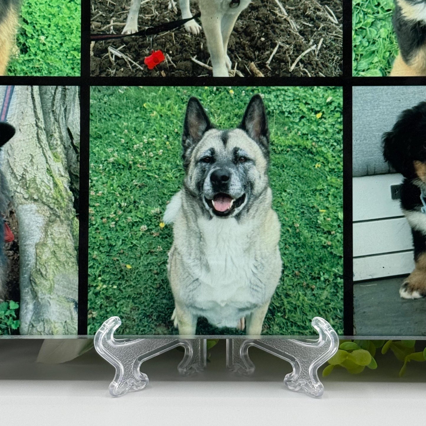 Custom Photo Collage 8inch x 11inch Glass Chopping Board