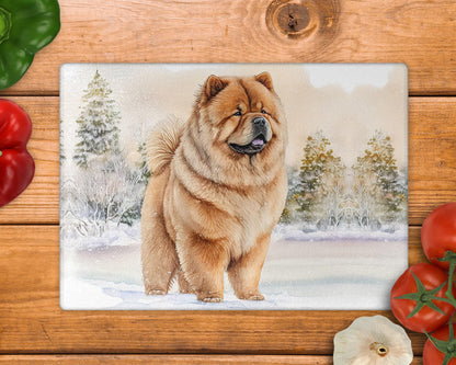 Chow Chow 8inch x 11inch Glass Chopping Board
