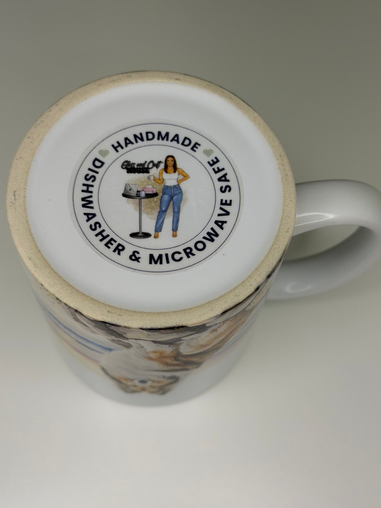 Shetland Sheepdog/Sheltie Mug: Handmade Ceramic Coffee Cup, Pet Lover Gift