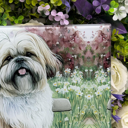 Shih Tzu 8inch x 11inch Glass Chopping Board