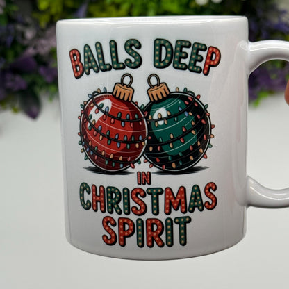 Christmas Spirit Bauble 11oz Ceramic Mug