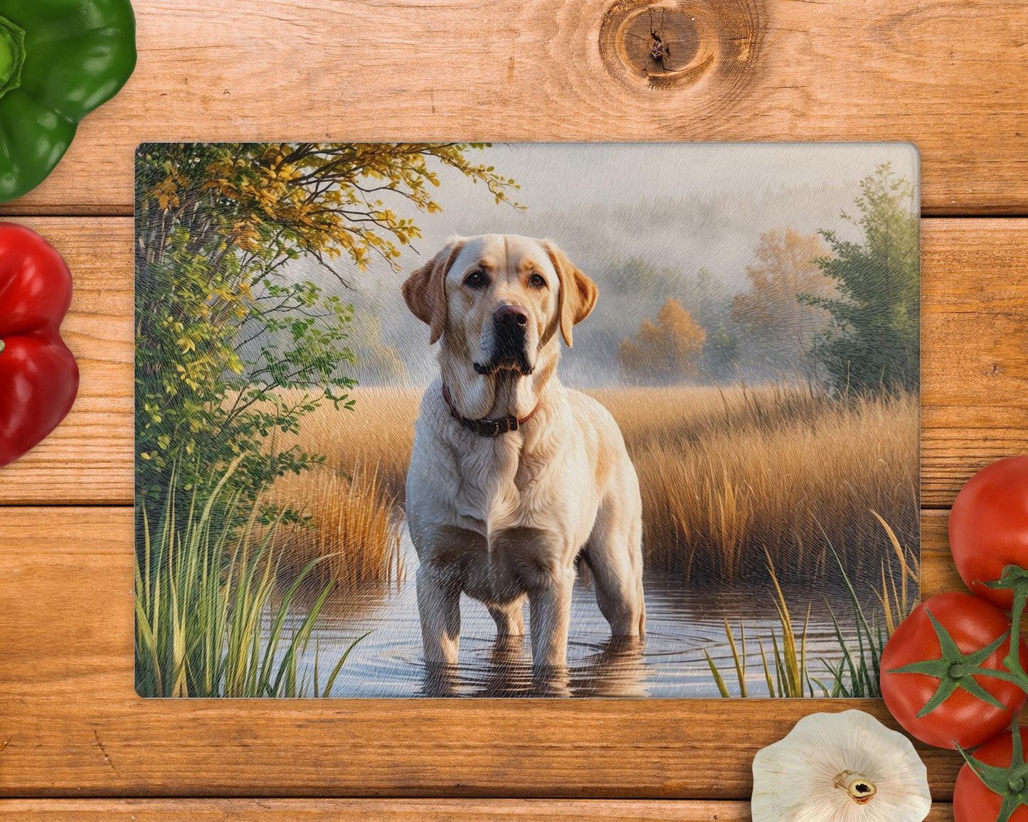 Labrador Lake Glass Chopping Board - Worktop Saver