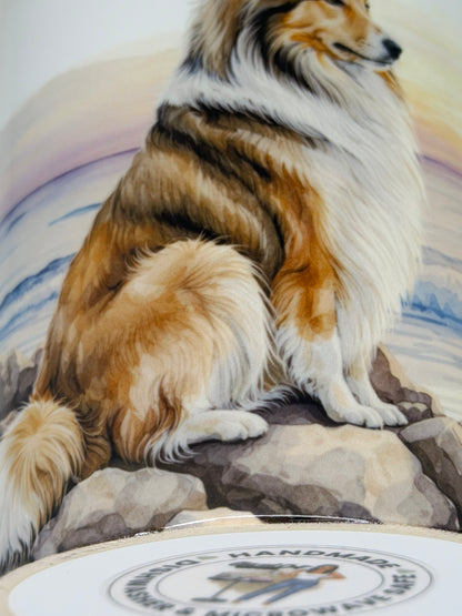 Shetland Sheepdog/Sheltie Mug: Handmade Ceramic Coffee Cup, Pet Lover Gift
