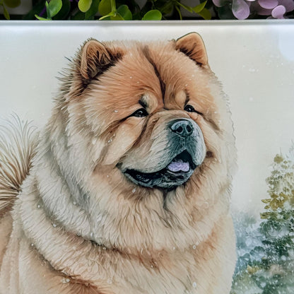 Chow Chow 8inch x 11inch Glass Chopping Board