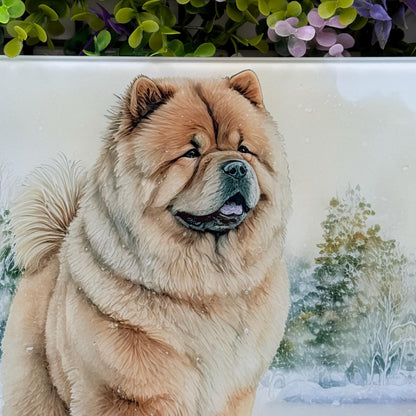 Chow Chow 8inch x 11inch Glass Chopping Board