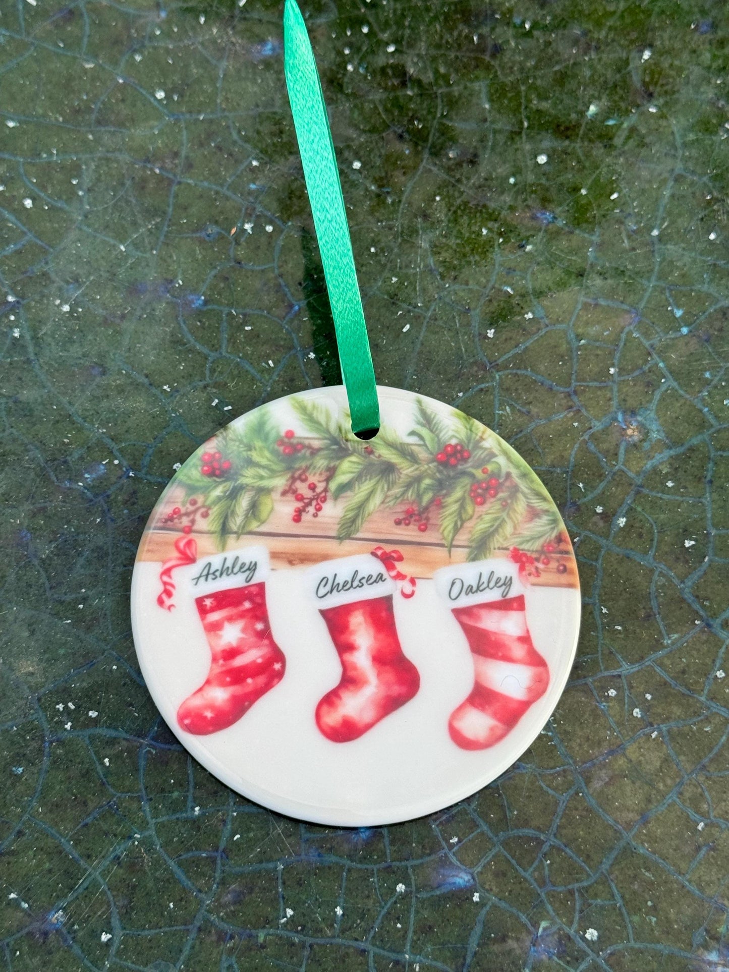 Personalised Christmas Stocking Ornament - Gifts, Keepsake, Memory Gifts