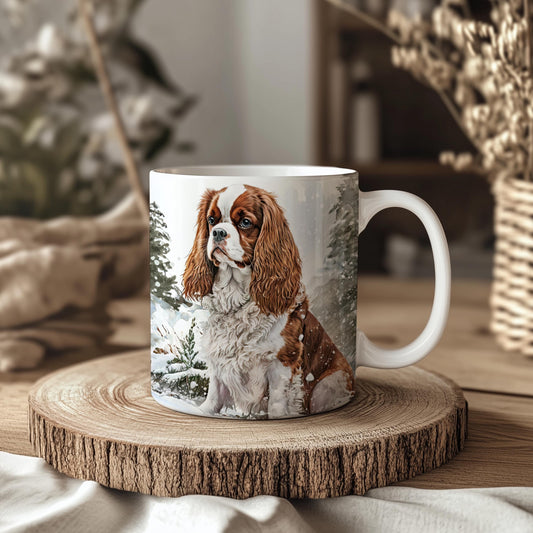 Cavalier King Charles Spaniel Blenheim 11oz Mug: Handmade Dog Lover Gift