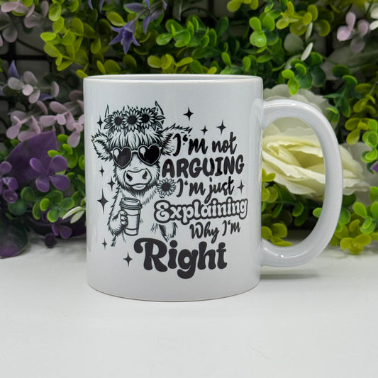 Highland Cow Sassy Humour 11oz Ceramic Mug