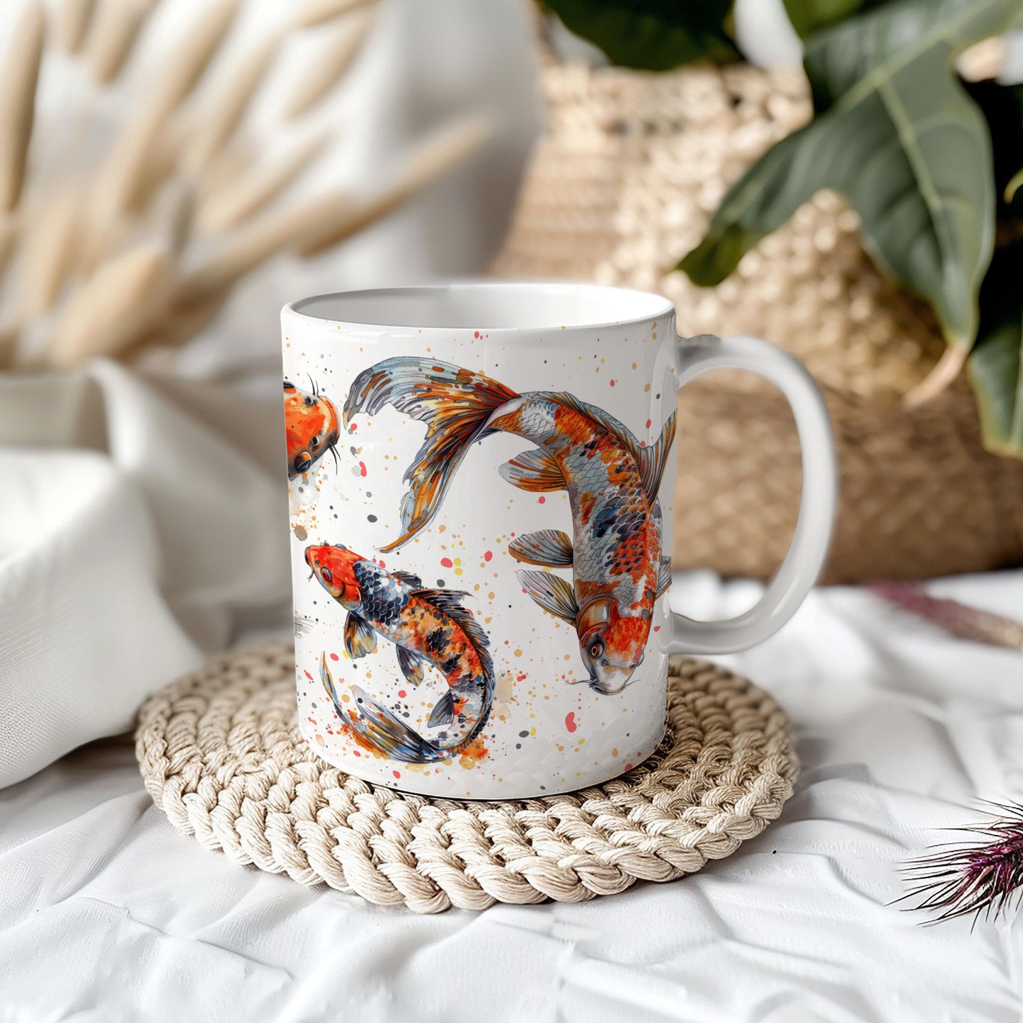 Koi Fish 11oz Ceramic Coffee Mug