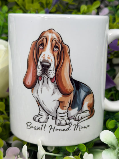 Basset Hound 11oz Ceramic Dog Mug: Gift for Pet Lovers