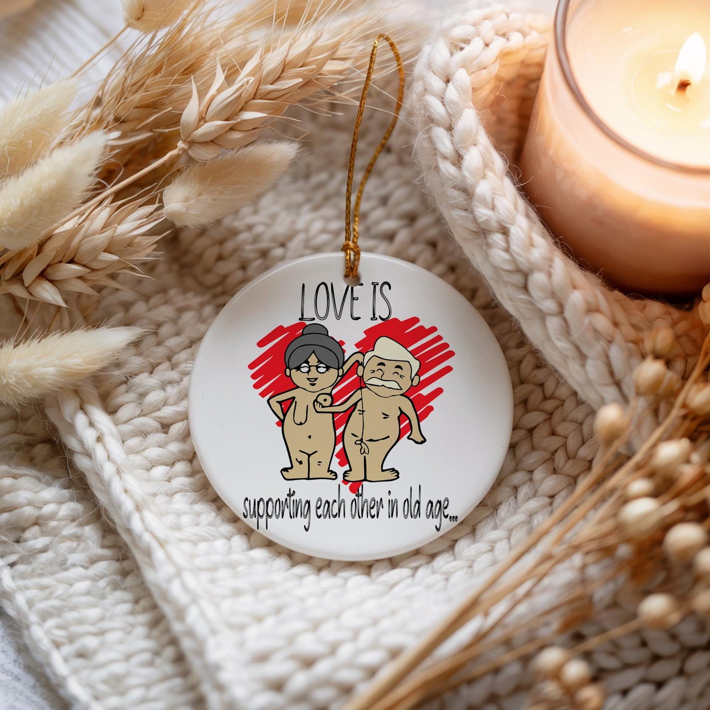 Couple Humour Ornament: Sentimental Keepsake Gift