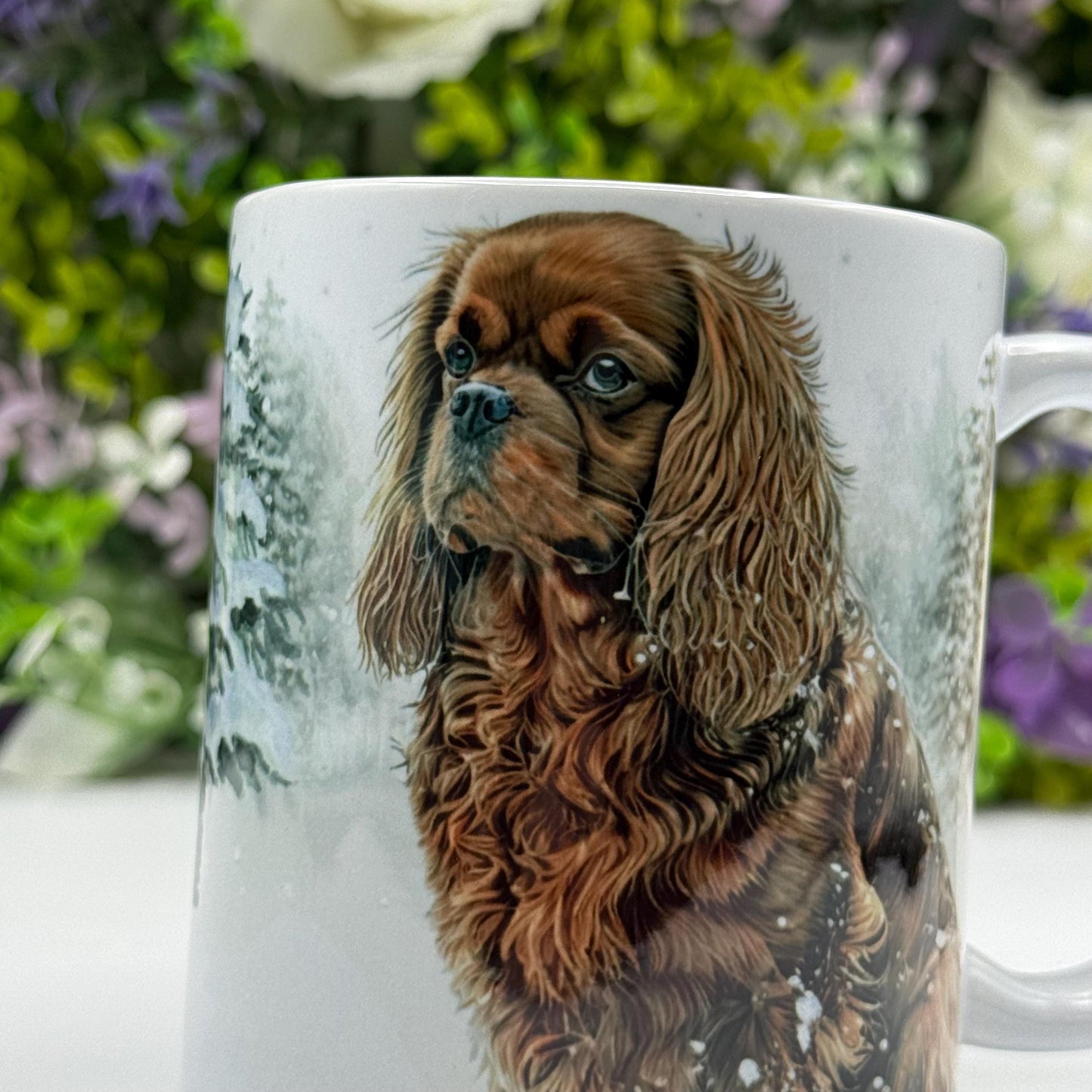 Cavalier King Charles Spaniel Ruby 11oz Mug: Handmade Dog Lover Gift